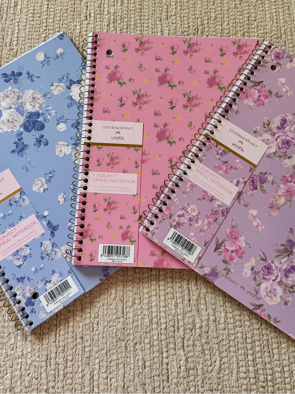 Love Shack Fancy x target collab spiral notebooks